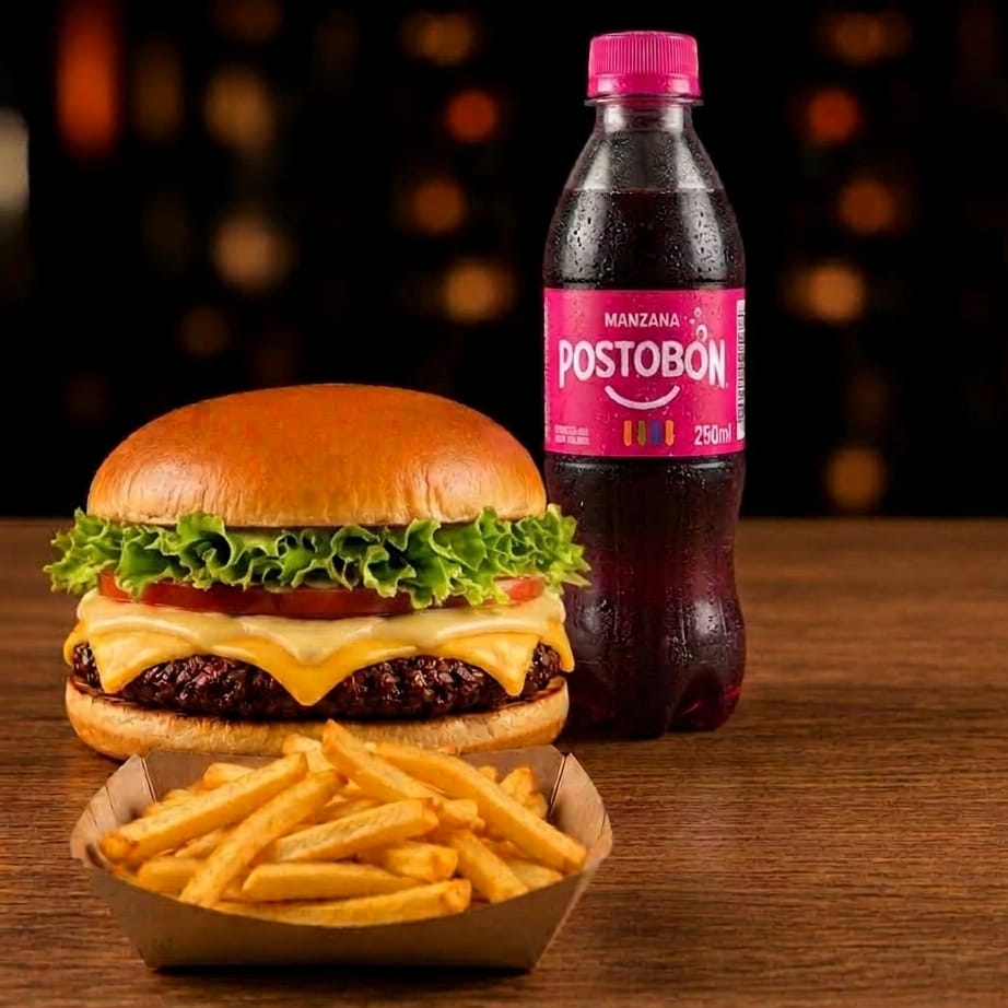 Combo Hamburguesa Sencilla BRIOCHE