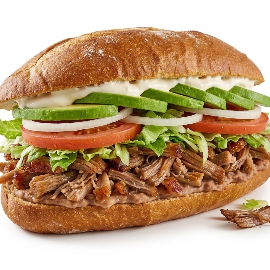 Torta de Carnitas