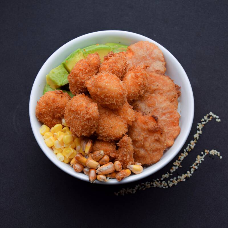 Poke Camarones Apanados