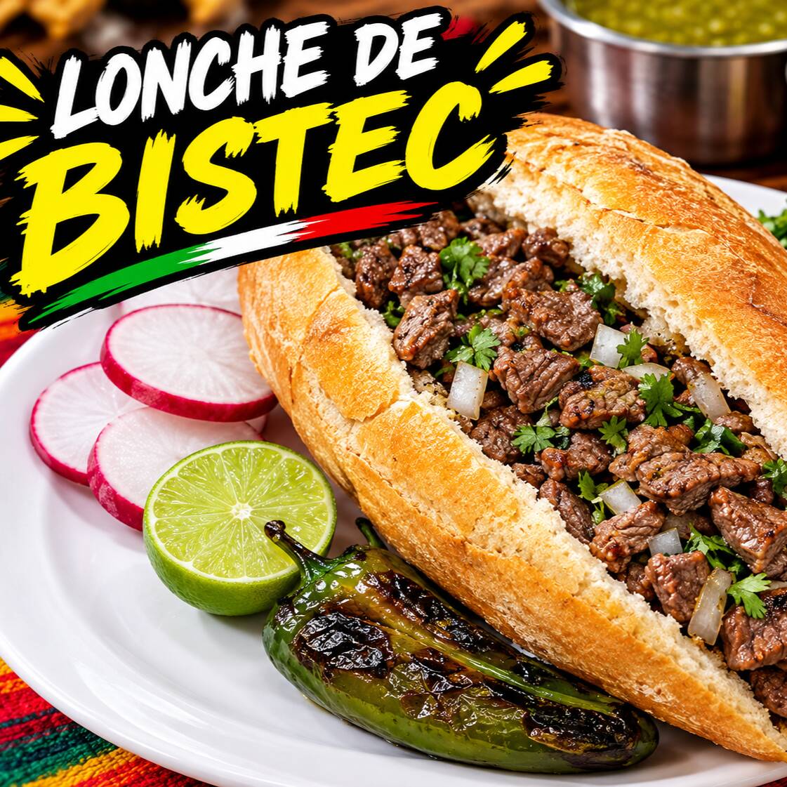 Lonche De Bistec