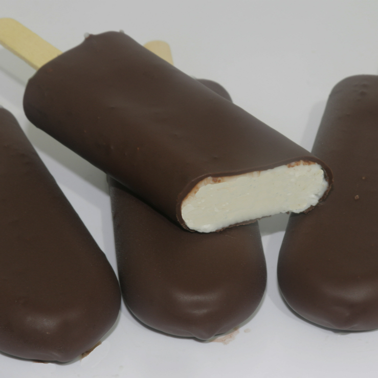 Picolé esquimó de coco