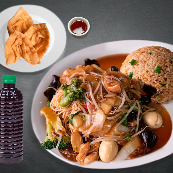 Combinado Taypa + Wantan Frito (3 Unid) + Chicha