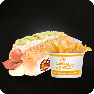 Combo Perrito Súper + Papas