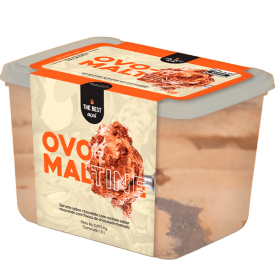 Crocante, cremoso e simplesmente irresistível! O Sorvete de Ovomaltine combina o sabor marcante do chocolate maltado com pedacinhos crocantes que explodem na boca. Uma sobremesa perfeita para quem ama intensidade e textura em cada colherada.