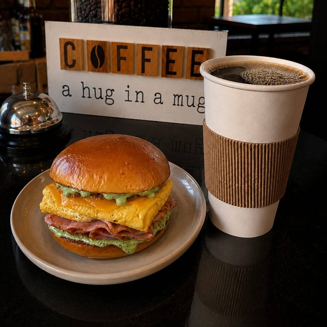AMERICANO 16 Oz + AGUSTITO BREAKFAST BRIOCHE