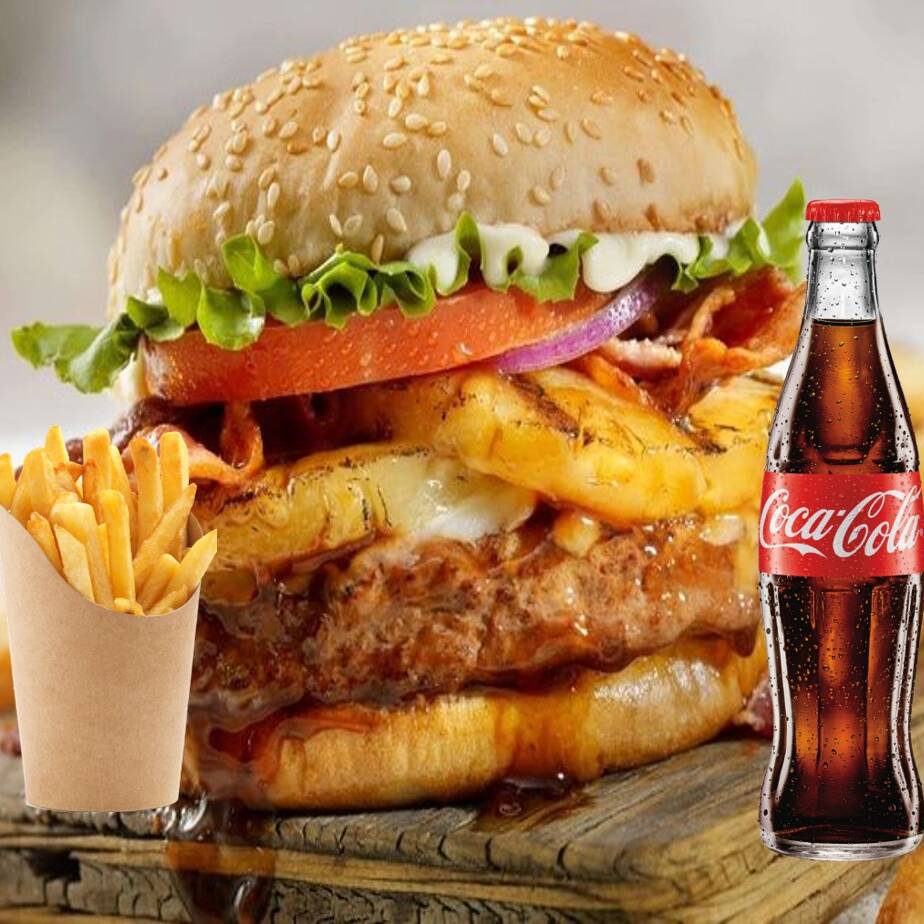 Combos Hamburguesas La Mona Hawaiana