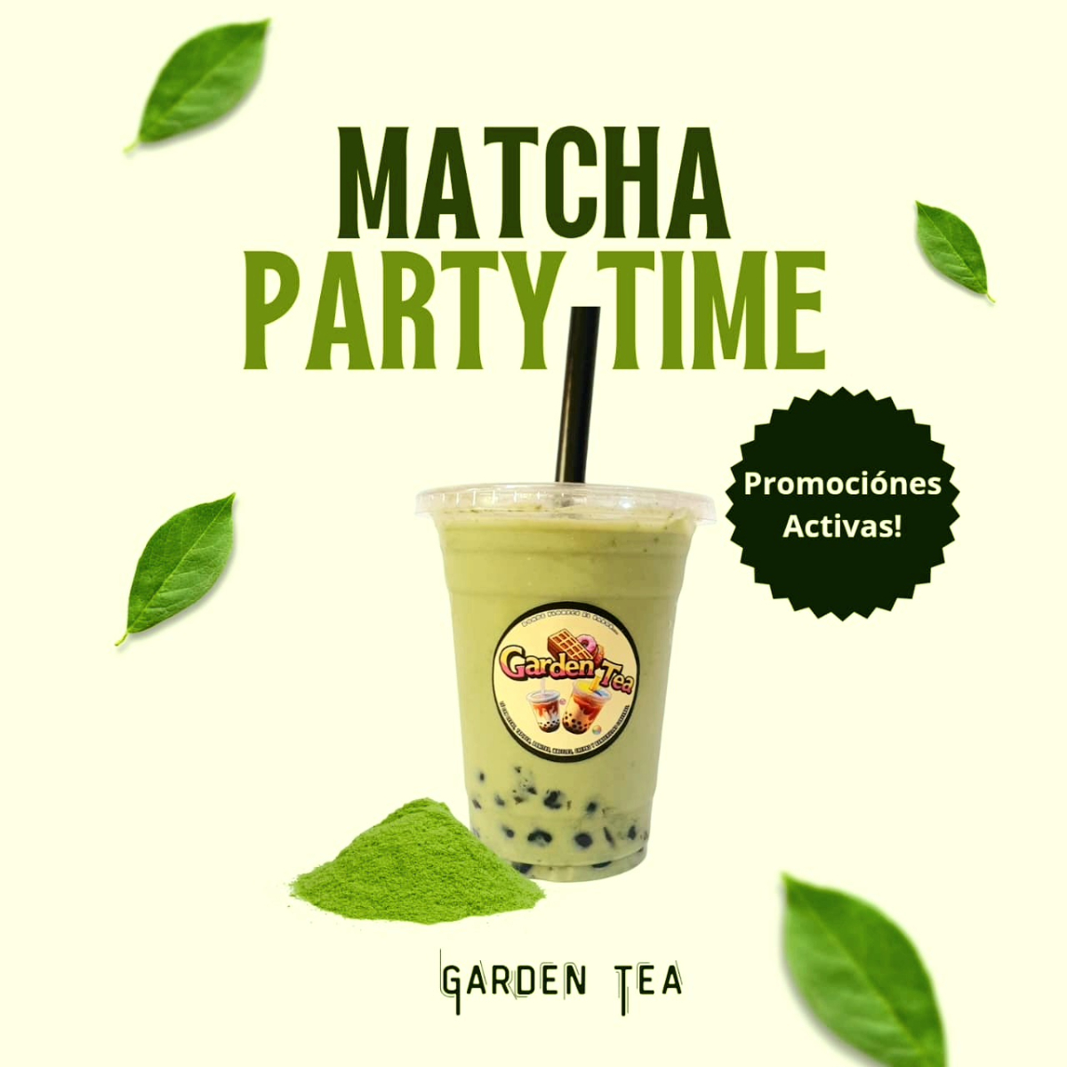 BUBBLE MATCHA PARTY TIME!