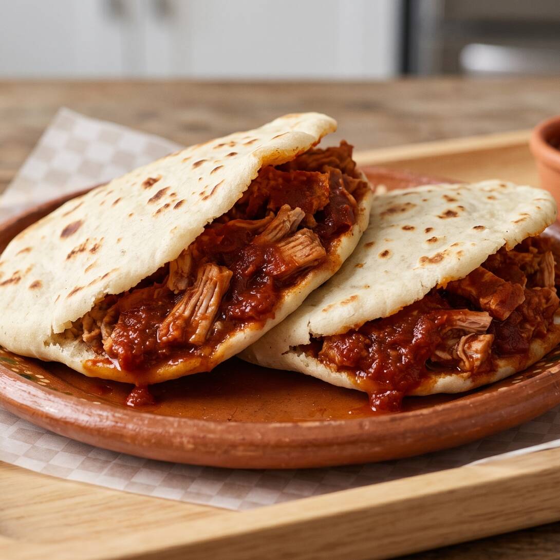 Deshebrada de res en salsa roja