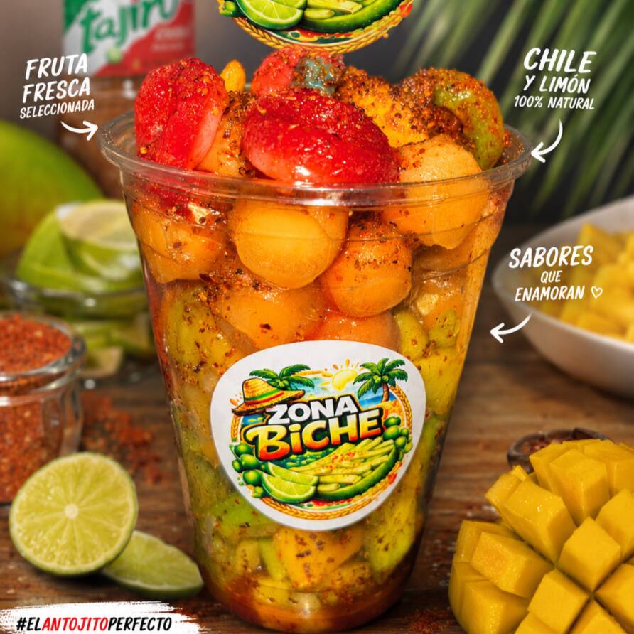 Mango + Mamon Tajin, incluye Gomitas Enchiladas