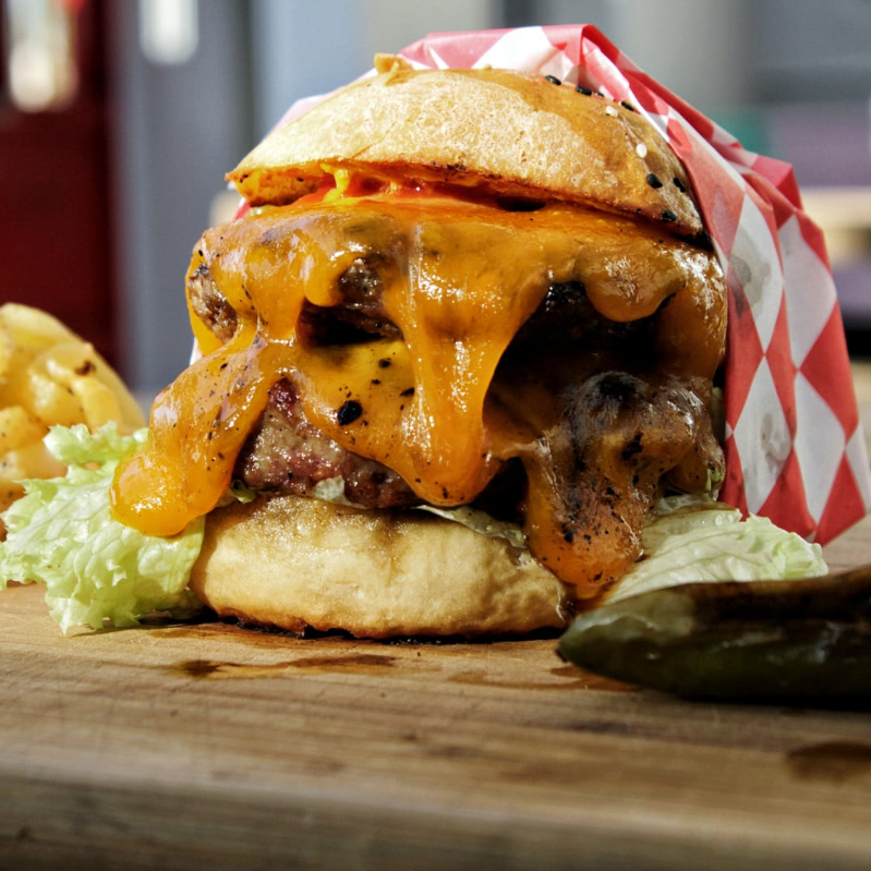 Hamburguesa La Gabacha (doble 1/4 de Libra)