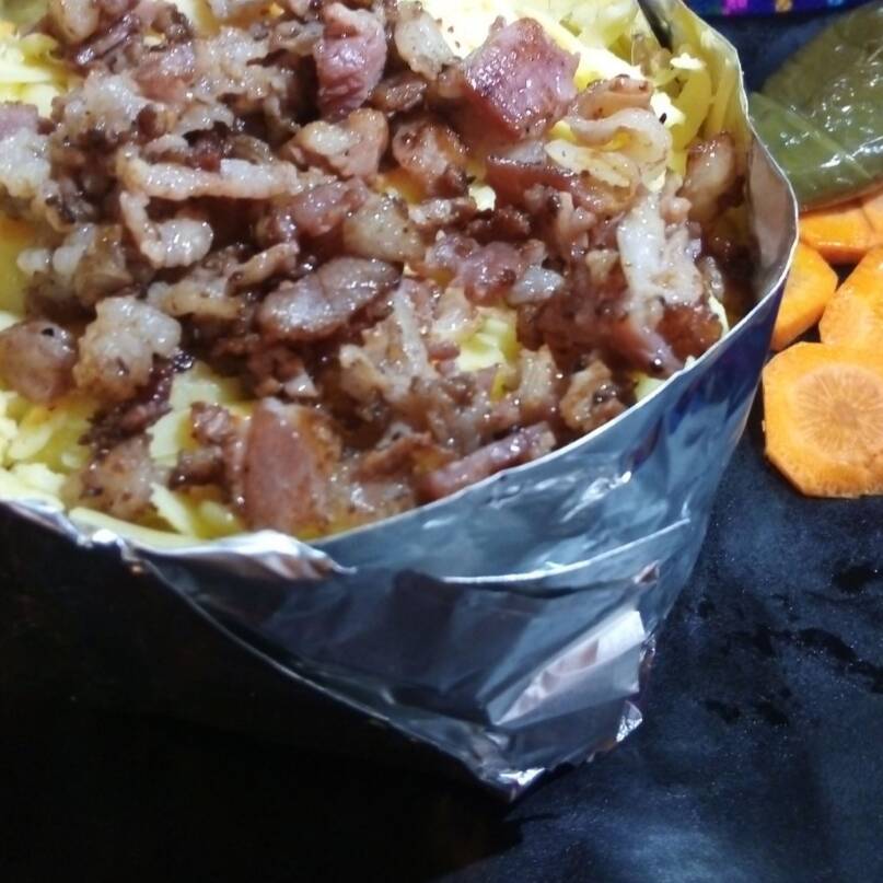 PAPA CON TOCINO