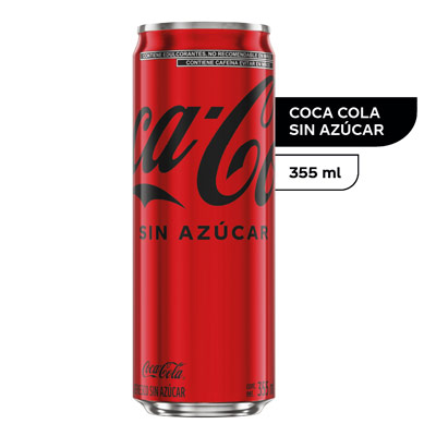 Coca Cola sin azucar 355 ml