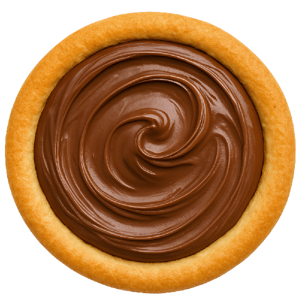 Pizza de 19cm de massa pan coberta com Nutella®