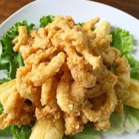 Chicharron de Pota con Salsa Acevichada