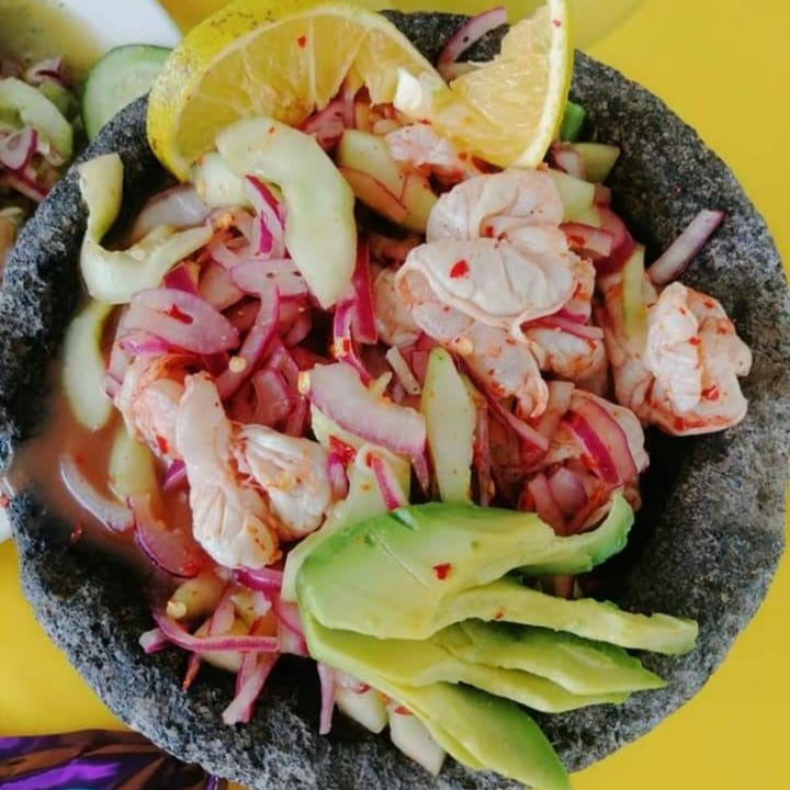 Aguachile rojo de camarón, medio litro