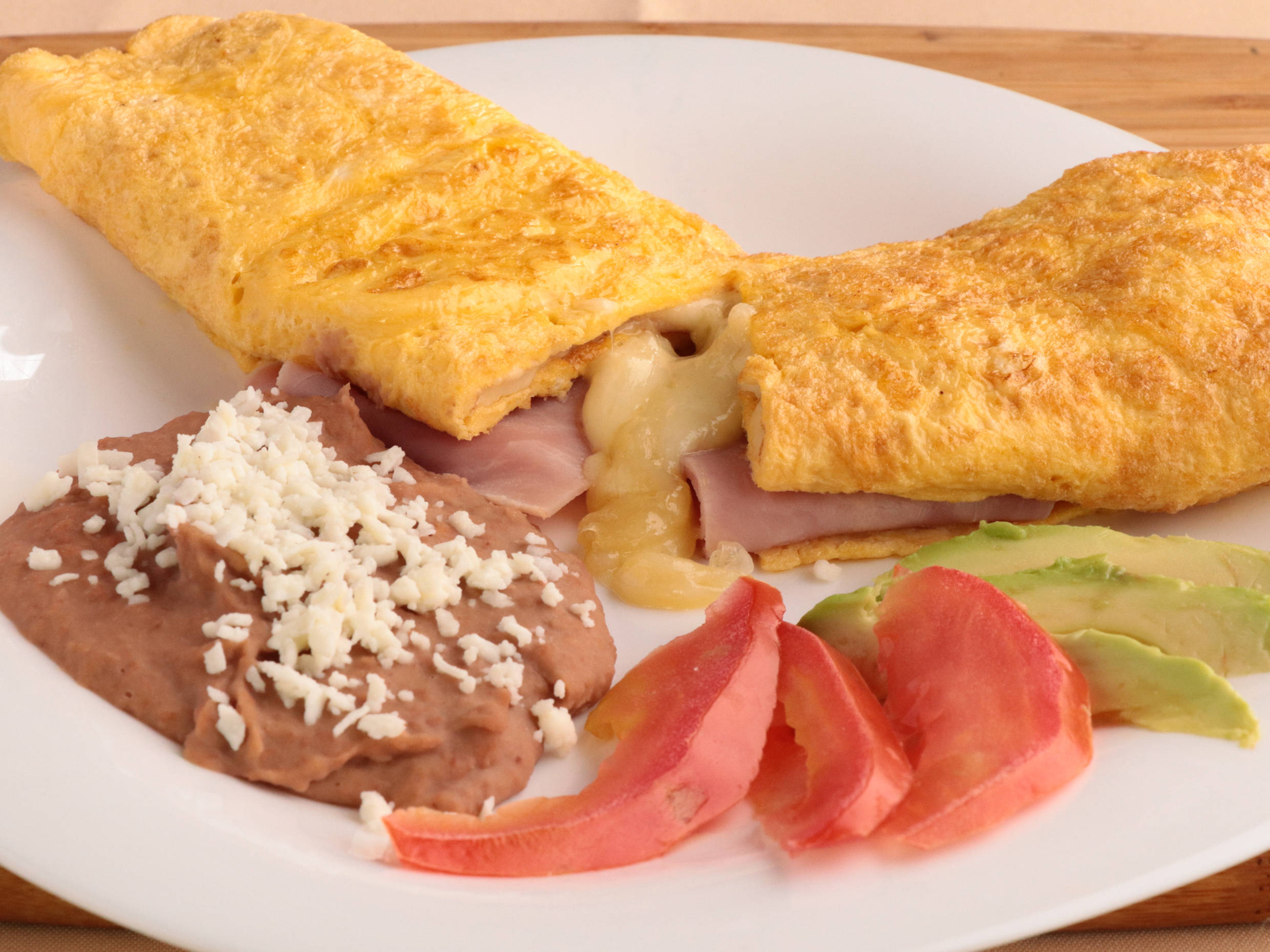 Omelette Jamón y Queso