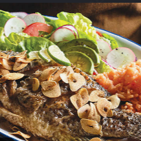 Mojarra al Mojo de Ajo