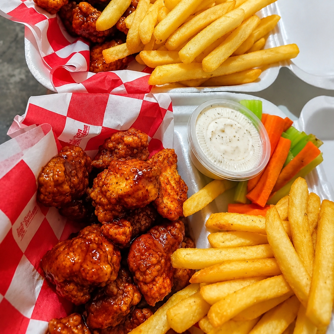 Boneless con Papas