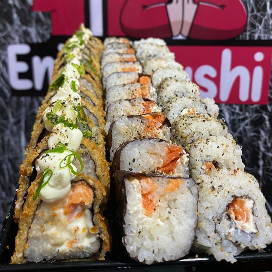 10 Uramaki , 10 Hossomaki , 10 Hot holl