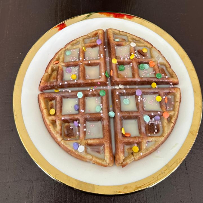 Wafle con 2 Ingredientes