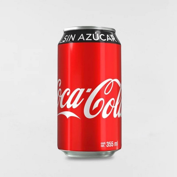 Coca sin Azúcar Lata 355ml.