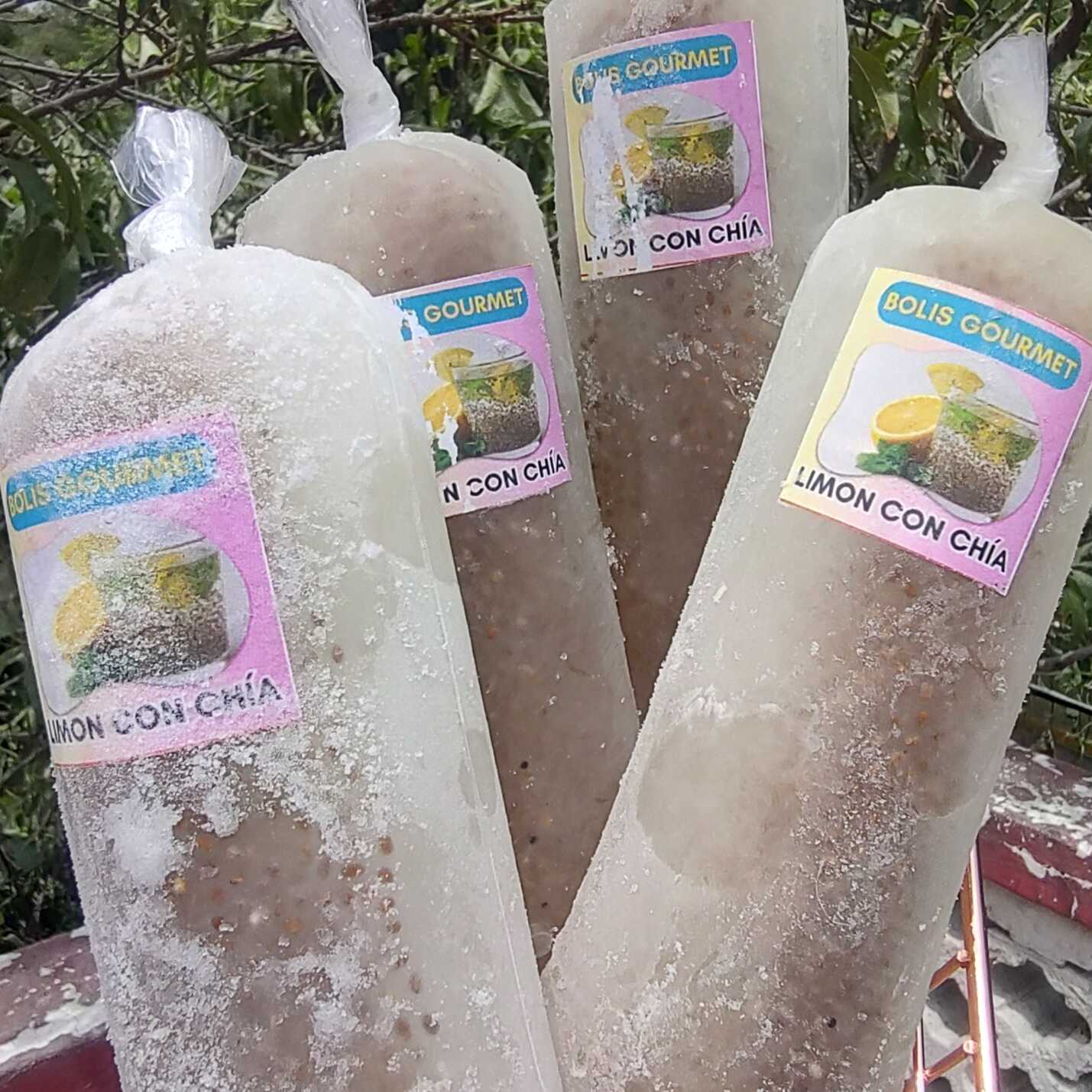 Boli de Agua de Limon con Chia