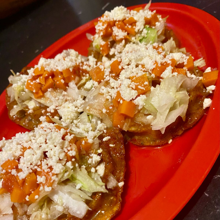 4 Sopes Enmolados (Papa y Frijol)