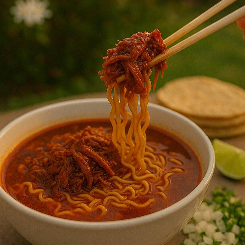 Ramen Birria de Pierna