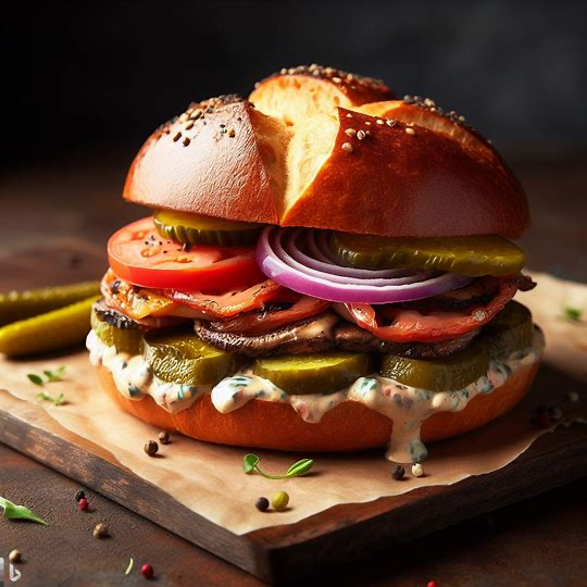 Sándwich de Huevo, Jamón y Tocino