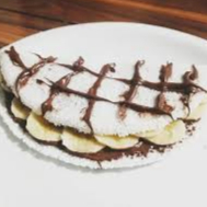 Tapioca de Banana com Nutella