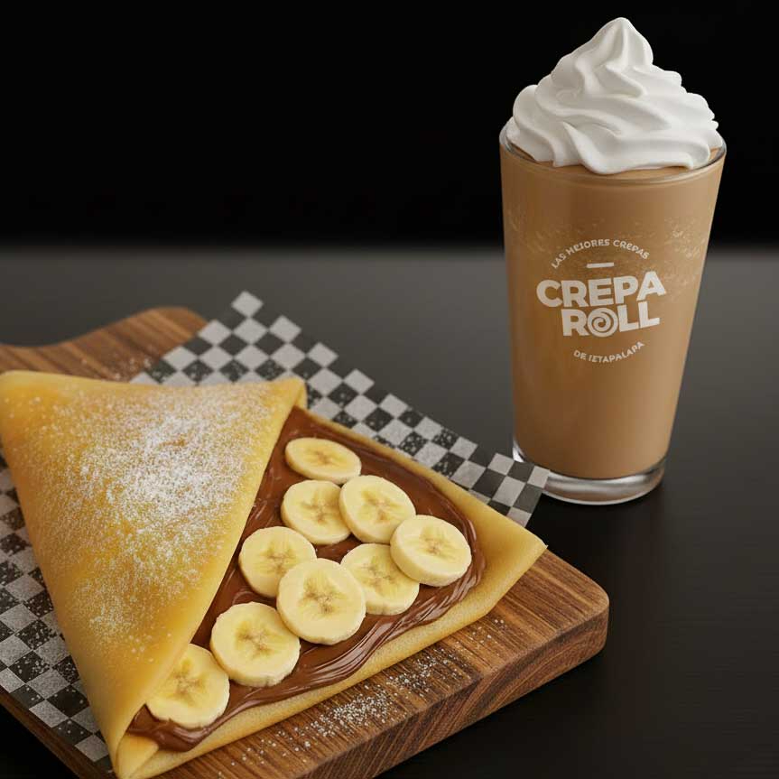 Crepa Banane + Frappe de Capuchino