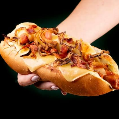 Hotdog doble cheese al cuadrado