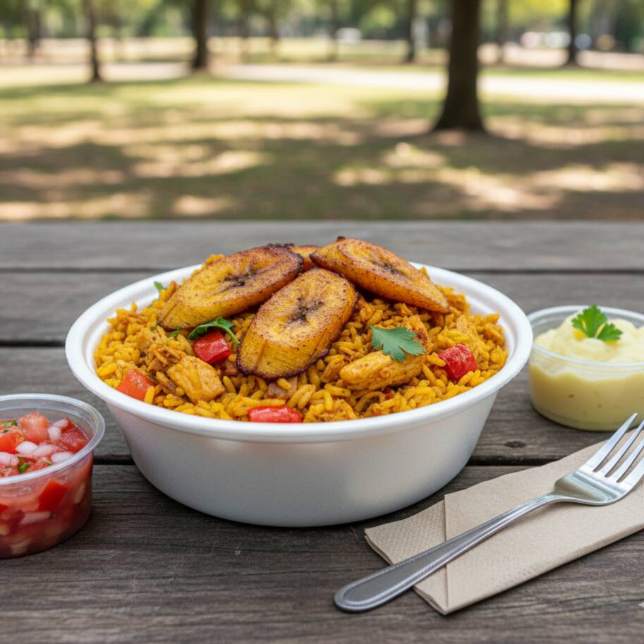 Frango desfiado bem temperado com arroz amarelo, servido com purê de batata e vinagrete. Uma opção leve, completa e cheia de sabor. MARMITA MARMITEX EXECUTIVO