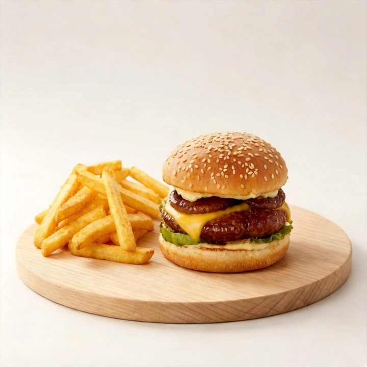 5 x tudo + batata frita com cheddar