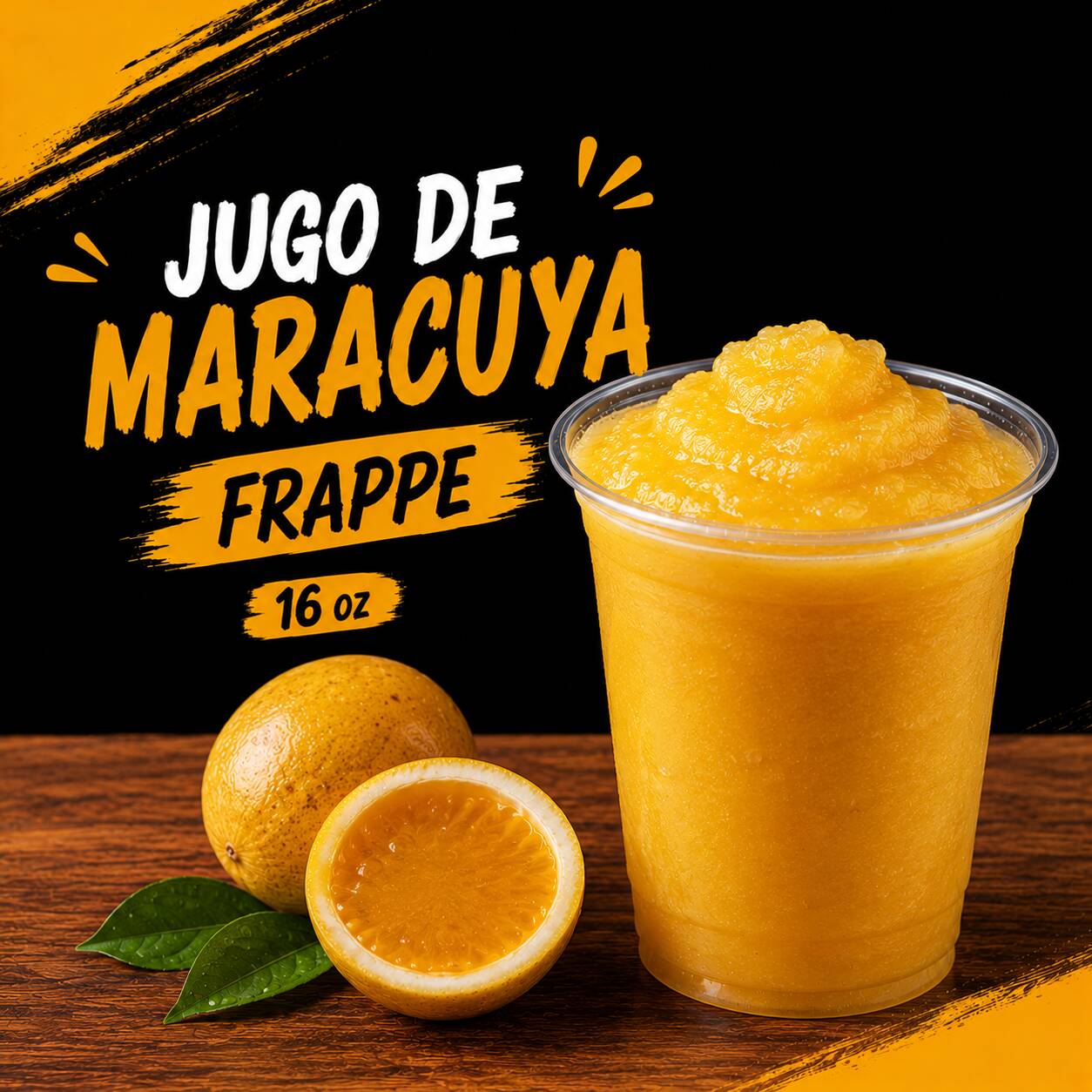 JUGO DE MARACUYA FRAPPE