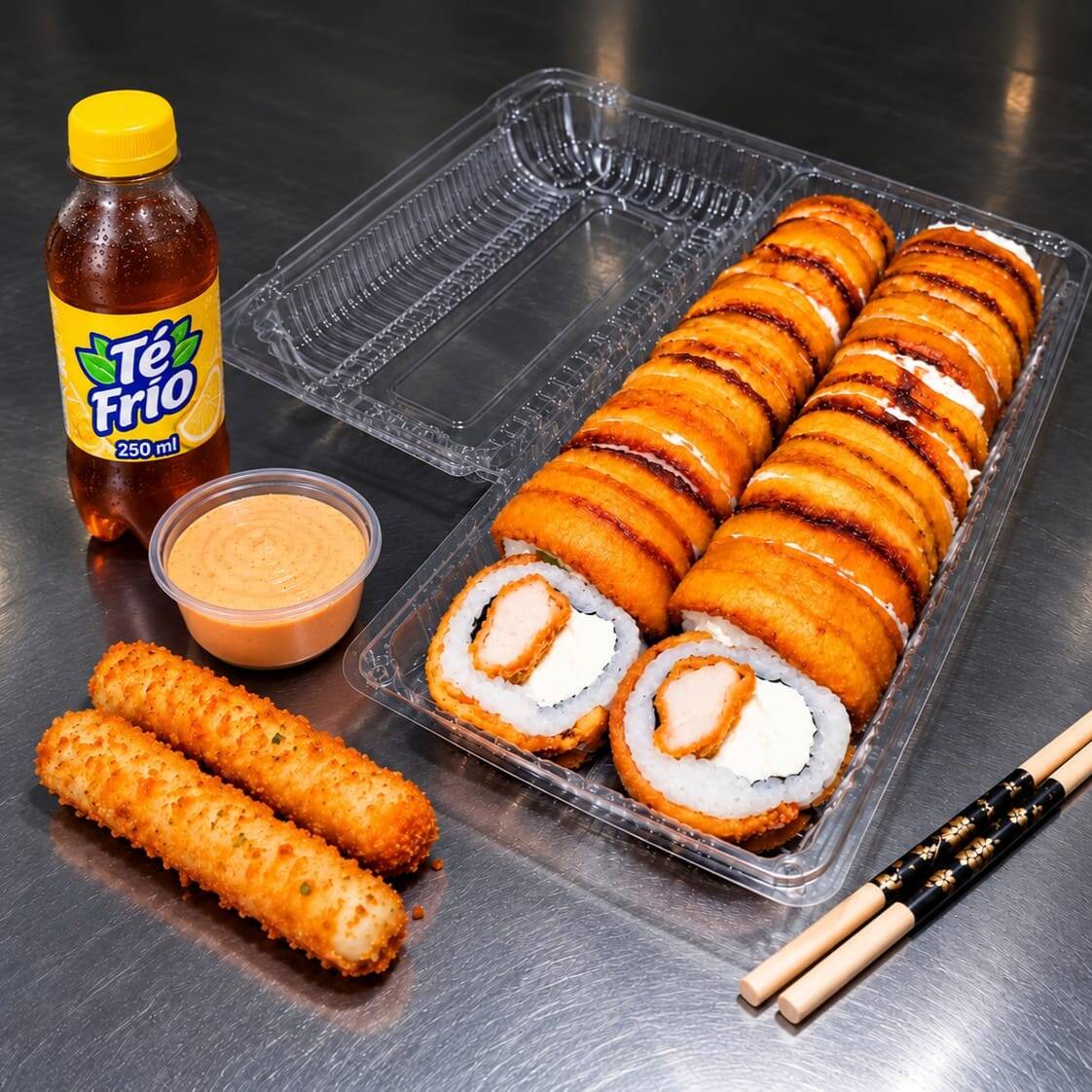 10 TICO CON POLLO + PALITOS QUESO + 1 BEBIDA