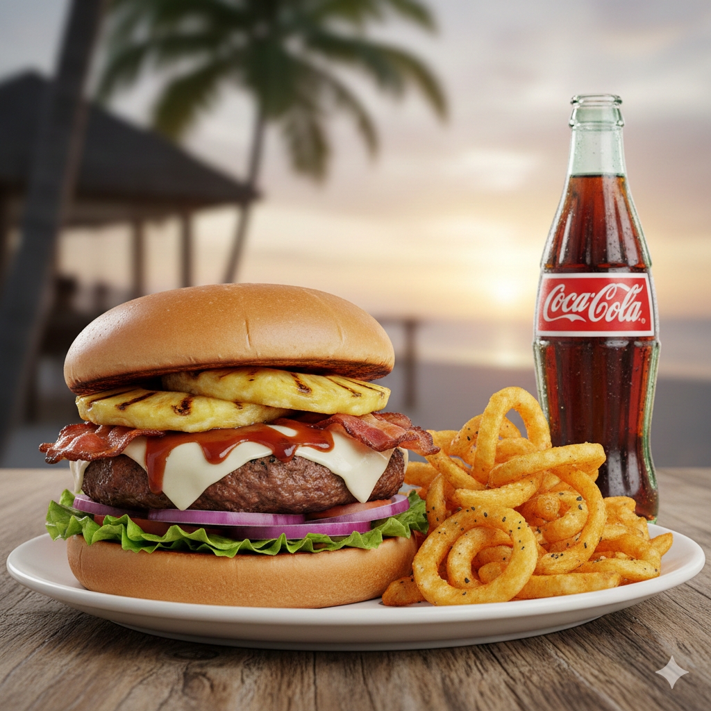 Hamburguesa hawaiana