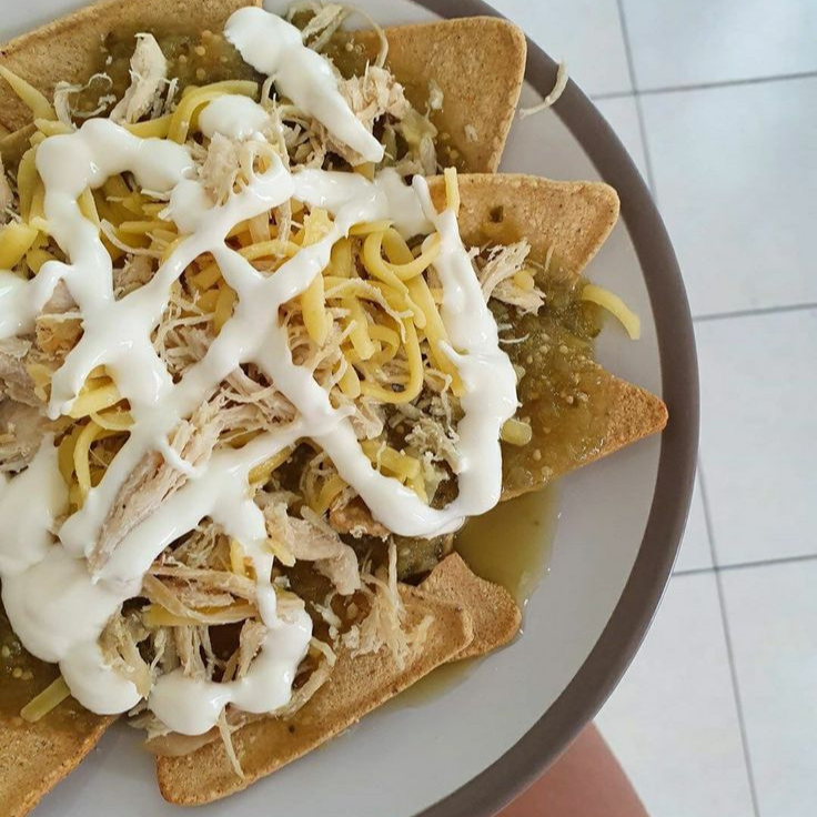 Chilaquiles Verdes con Pollo