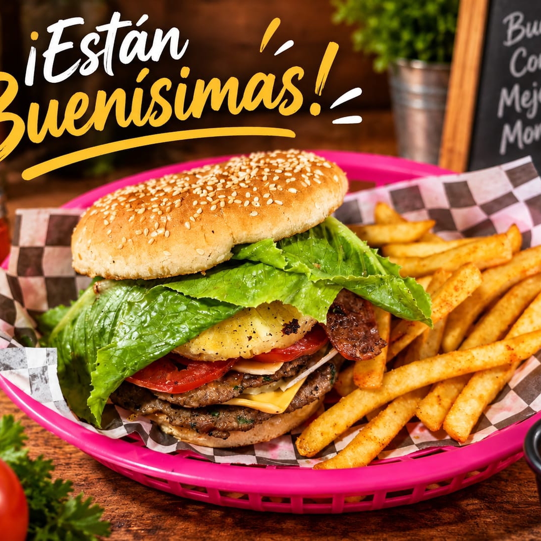 Burguers Doble Carne Hawaiana