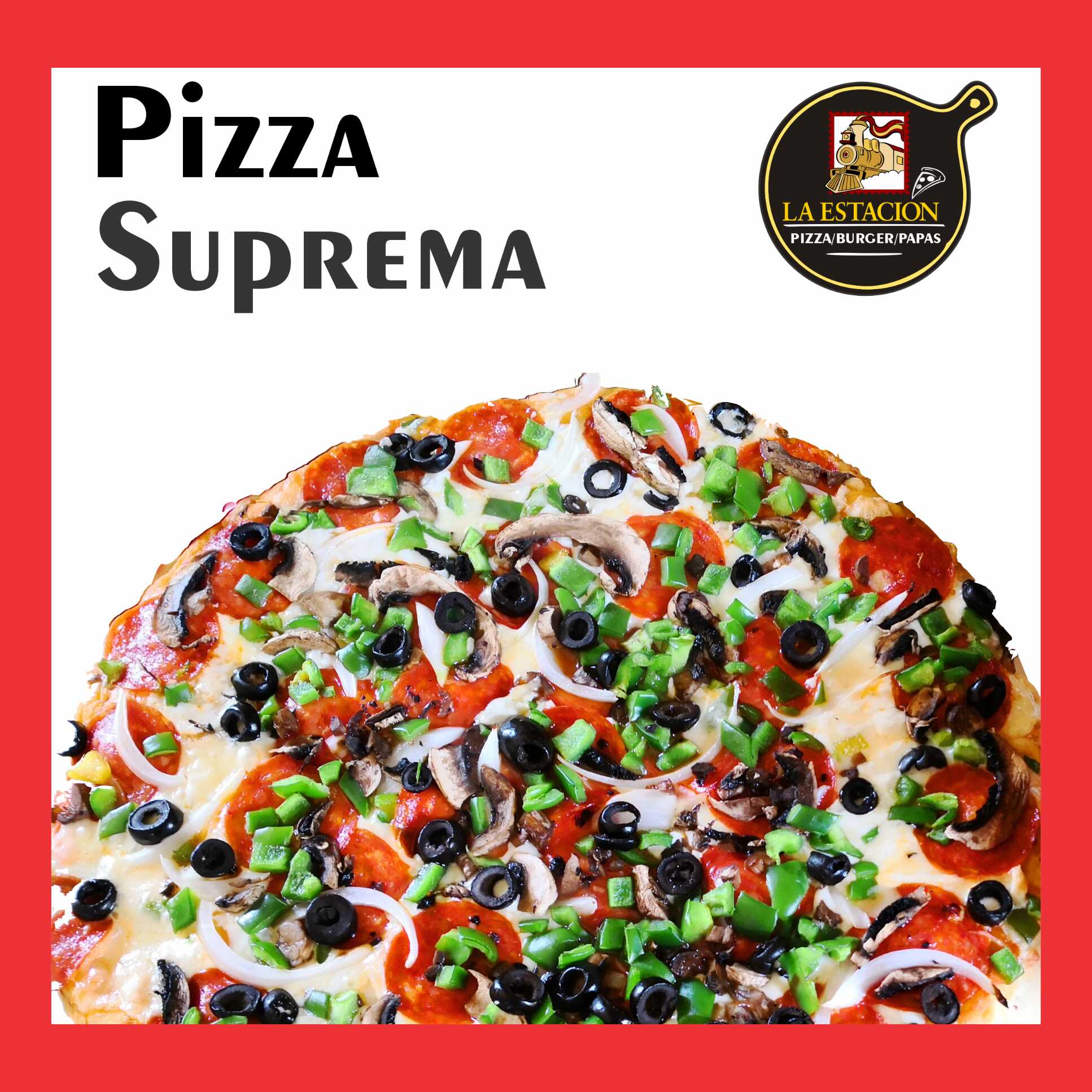 PIZZA SUPREMA GRANDE 8 REBANADAS