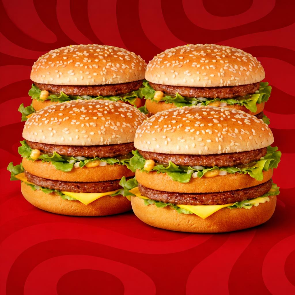 Pão de 2 cortes, 2 hamburguer bovino, queijo cheddar em fatia, alface e molho especial.