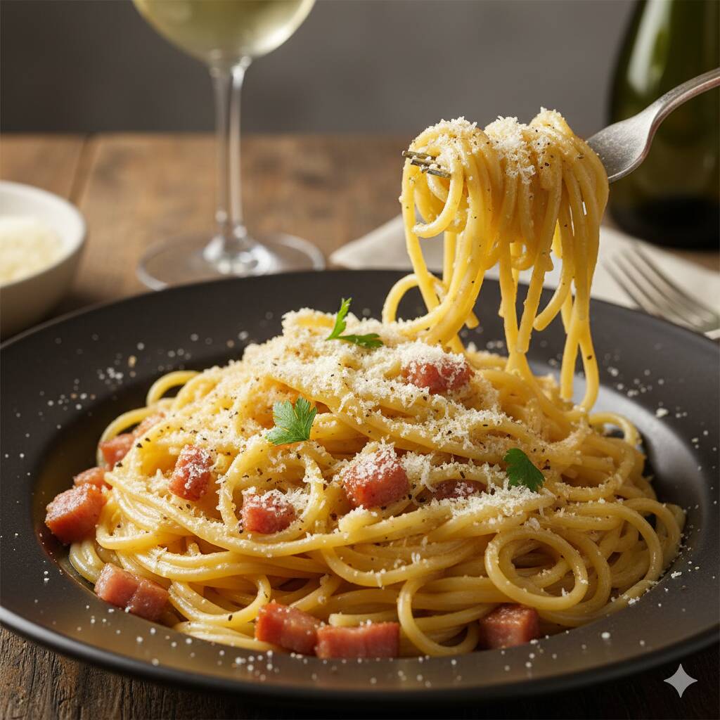 Espaguetis a la Carbonara