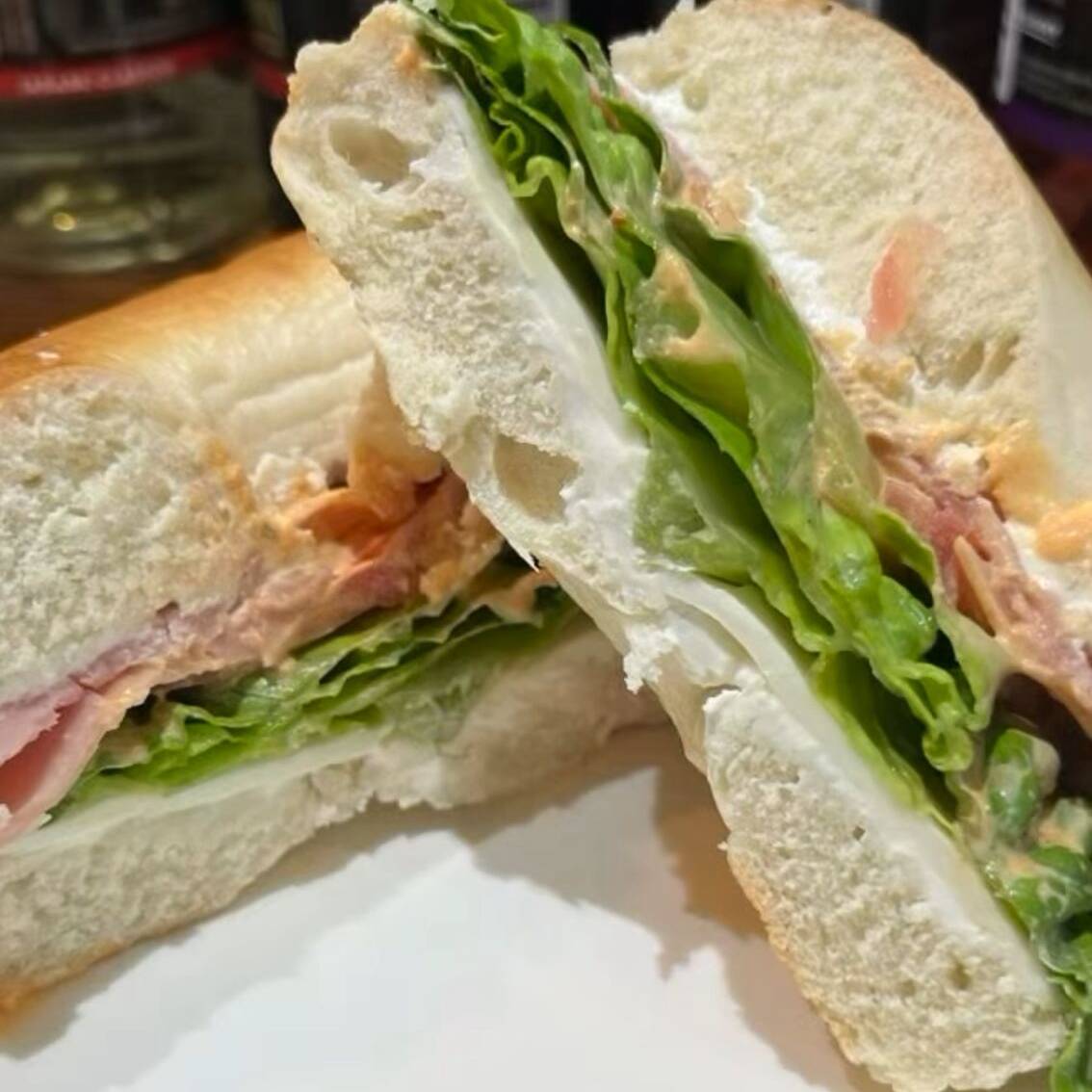 Bagel Jamon y Queso