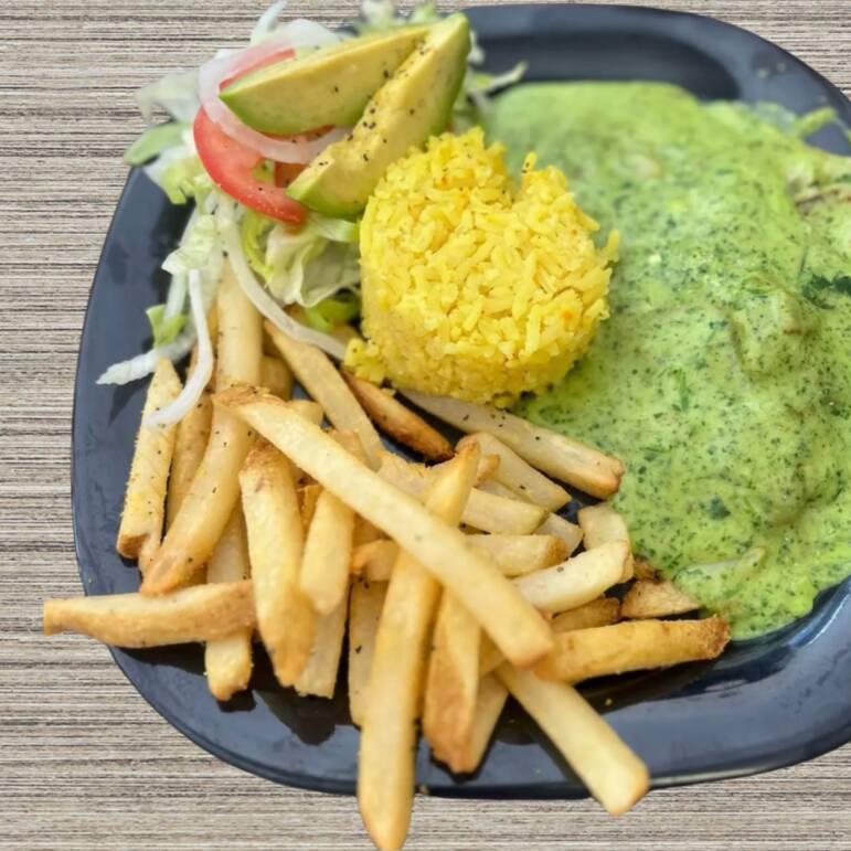 Camarones a la Crema de Cilantro