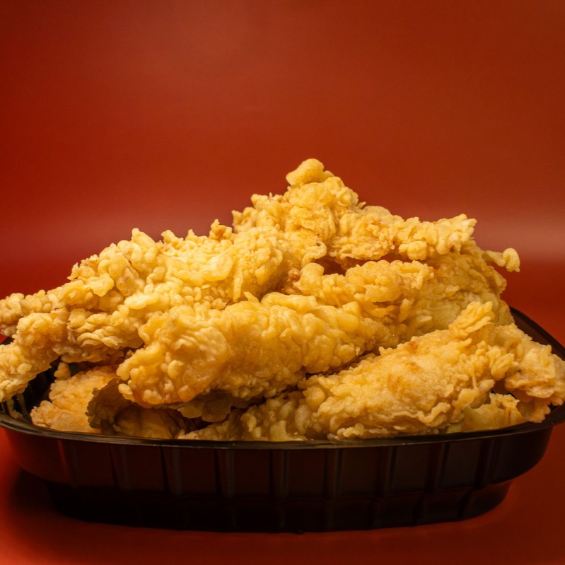 Chicken Tenders Con Papas Fritas