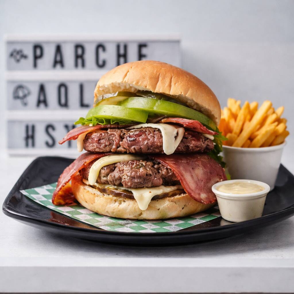 Doble Carne + Papas Fritas