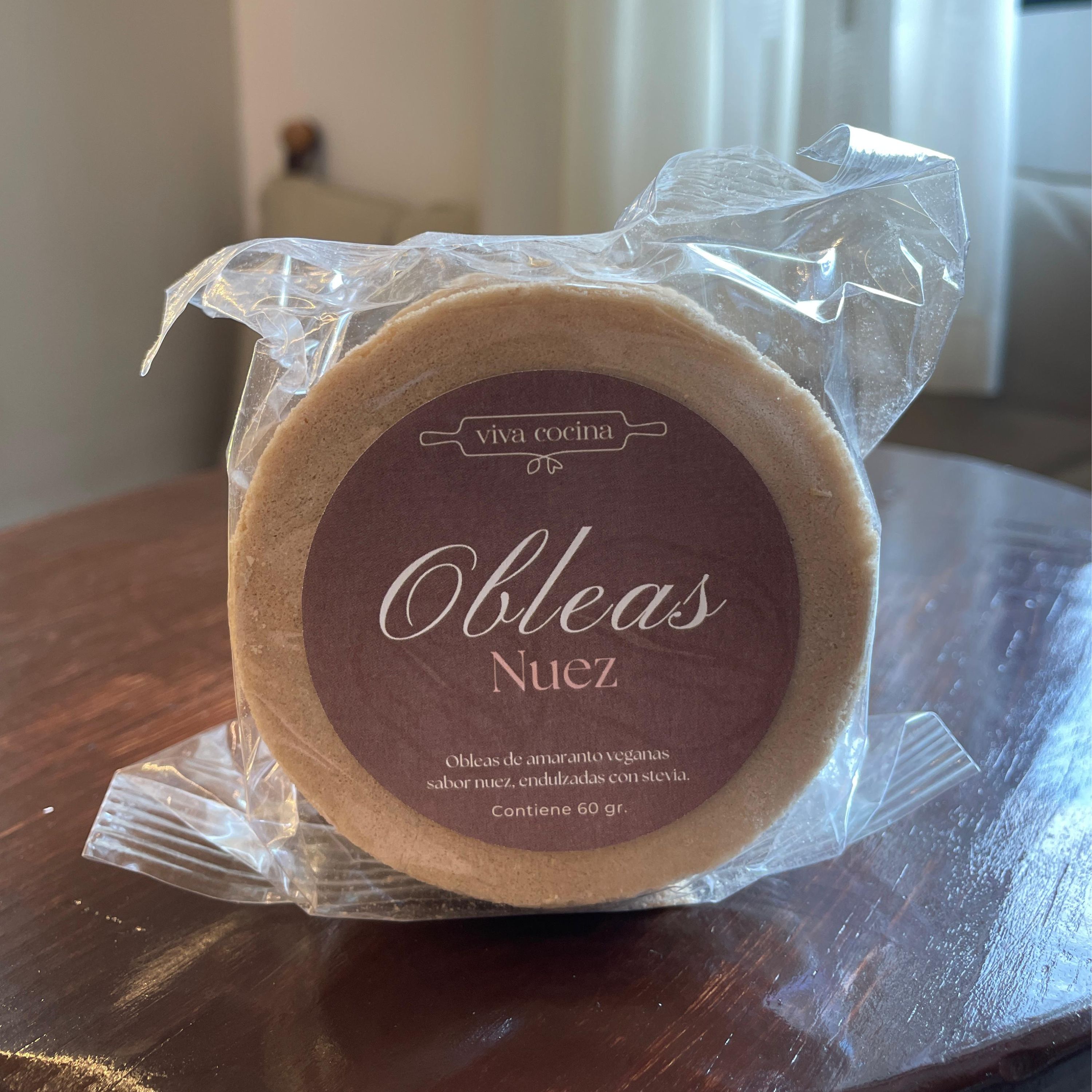 OBLEAS DE AMARANTO SABOR NUEZ