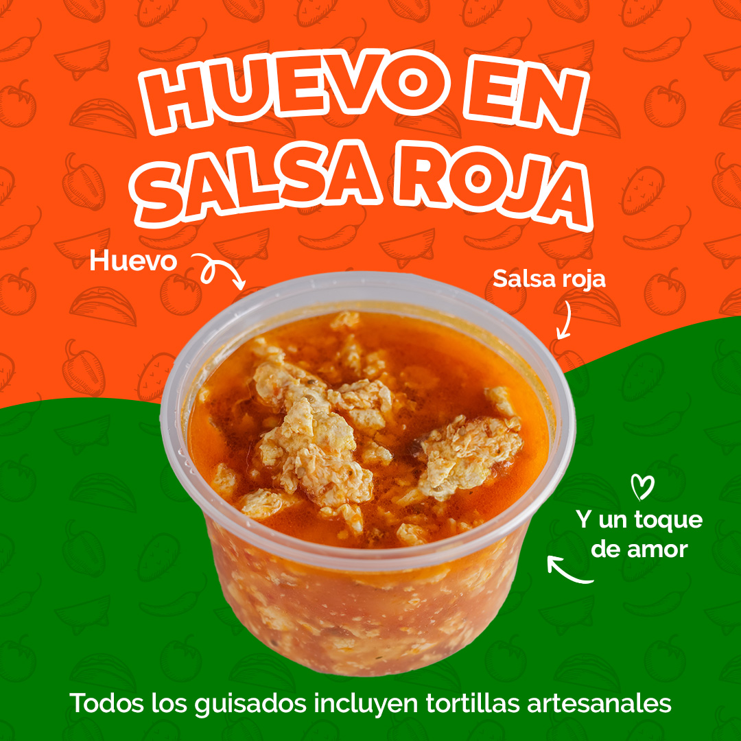 Medio Huevo en Salsa Roja D