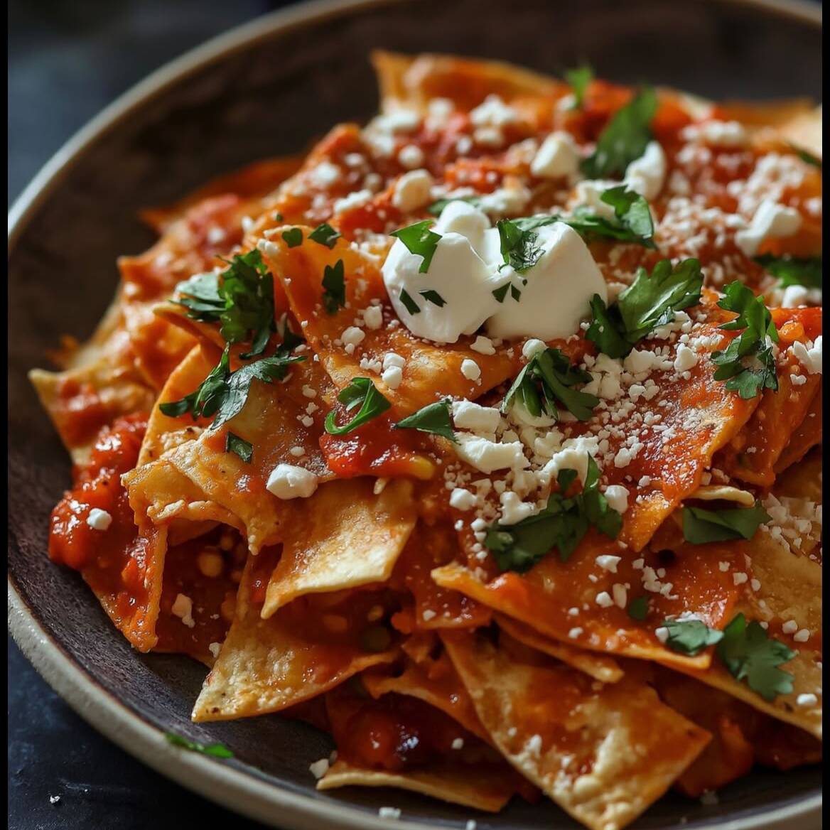 Chilaquiles Regulares Rojos