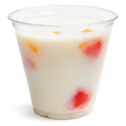 Gelatina Individual de Leche con Durazno